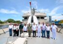 Eduardo Ramírez recorre el buque ARM Chiapas y reconoce labor de la Zona Naval