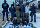 Detienen en la región norte de Chiapas a cuatro presuntos delincuentes del CJNG por amenazas contra autoridades estatales y municipales
