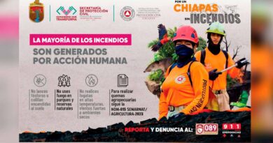 Protección Civil pone en marcha campaña «Por un Chiapas sin Incendios» Protección Civil pone en marcha campaña «Por un Chiapas sin Incendios»