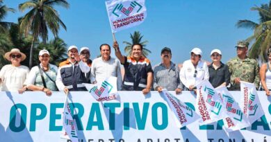 Eduardo Ramírez da inicio al Operativo Playas Limpias en Puerto Arista