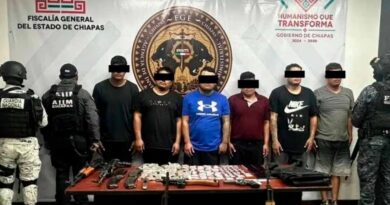 Elementos de la SSP detienen a seis sujetos armados que presuntamente pertenecen a una célula del CJNG Elementos de la SSP detienen a seis sujetos armados que presuntamente pertenecen a una célula del CJNG