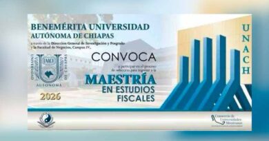 Continúa abierta la convocatoria 2026 para la Maestría en Estudios Fiscales que imparte la UNACH Continúa abierta la convocatoria 2026 para la Maestría en Estudios Fiscales que imparte la UNACH