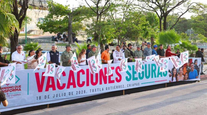 Eduardo Ramírez pone en marcha Operativo Vacaciones Seguras 2026 en Chiapas Eduardo Ramírez pone en marcha Operativo Vacaciones Seguras 2026 en Chiapas