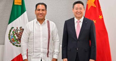 Eduardo Ramírez se reúne con el embajador Extraordinario y Plenipotenciario de China en México, Chen Daojiang