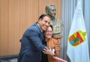 Eduardo Ramírez se reúne con la rectora de la Universidad Nacional Rosario Castellanos, Alma Herrera