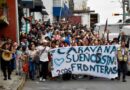 Sale de la frontera sur de México, la caravana migrante “sueños sin fronteras”; es la cuarta del año 2026