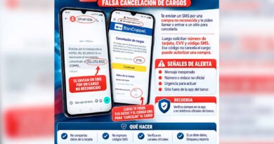 Alerta a la ciudadanía de fraudes por cargos no reconocidos Alerta a la ciudadanía de fraudes por cargos no reconocidos
