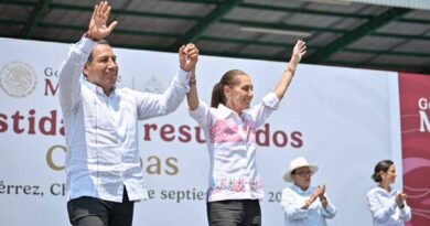 Chiapas recibe con gratitud y los brazos abiertos a la presidenta Claudia Sheinbaum